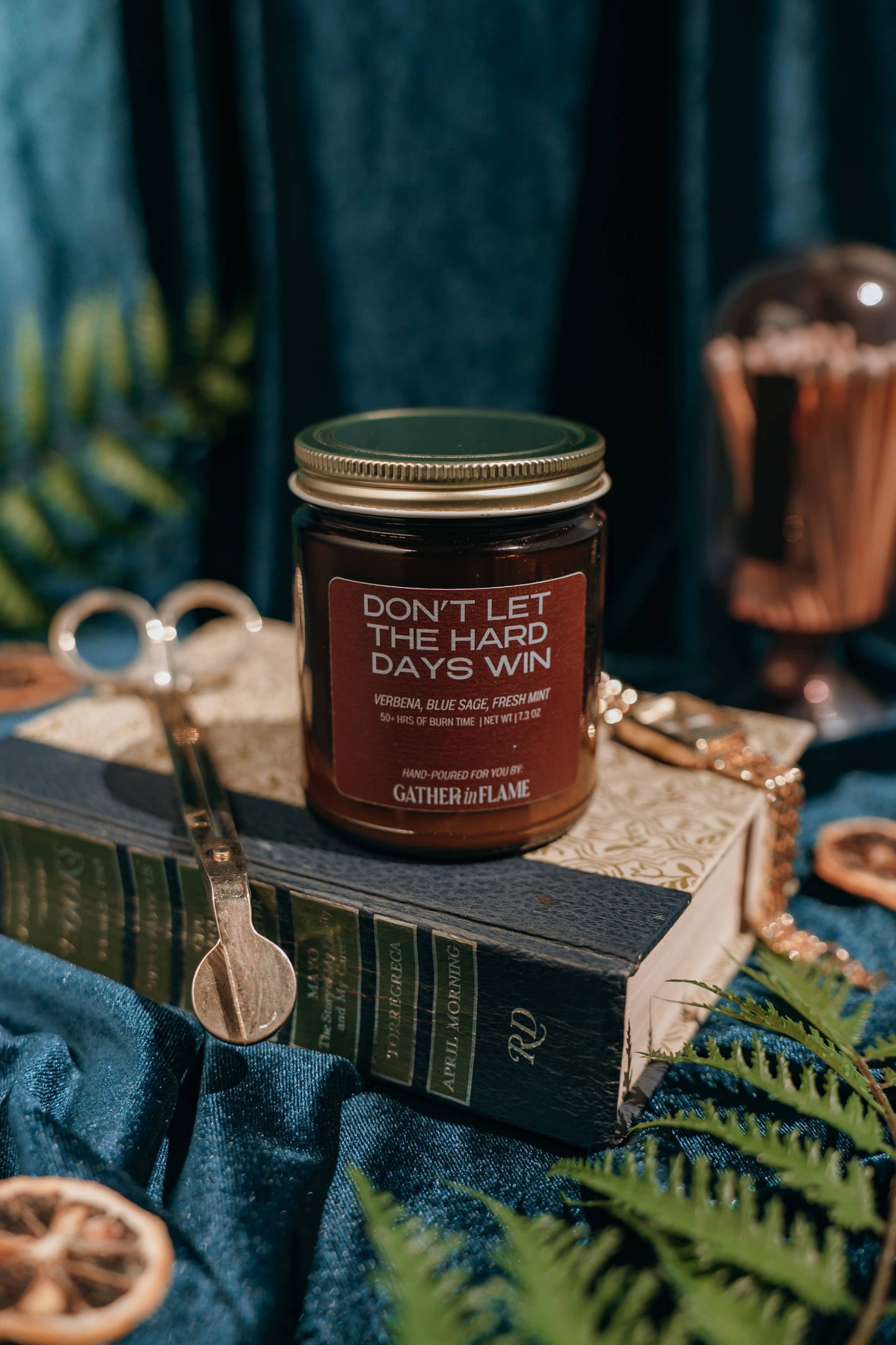 Don't Let The Hard Days Win Wood Wick Candle