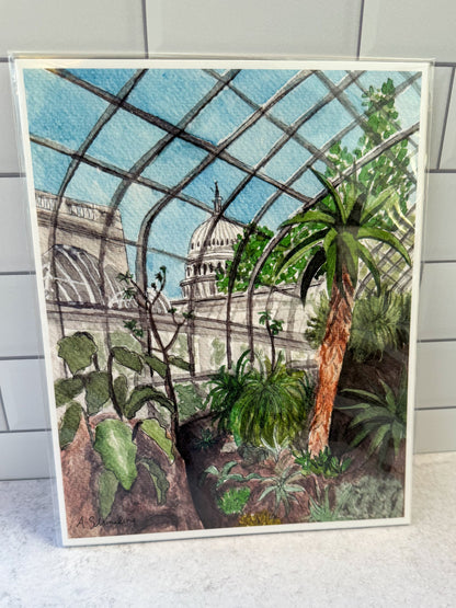 Botanical Gardens Watercolor Print