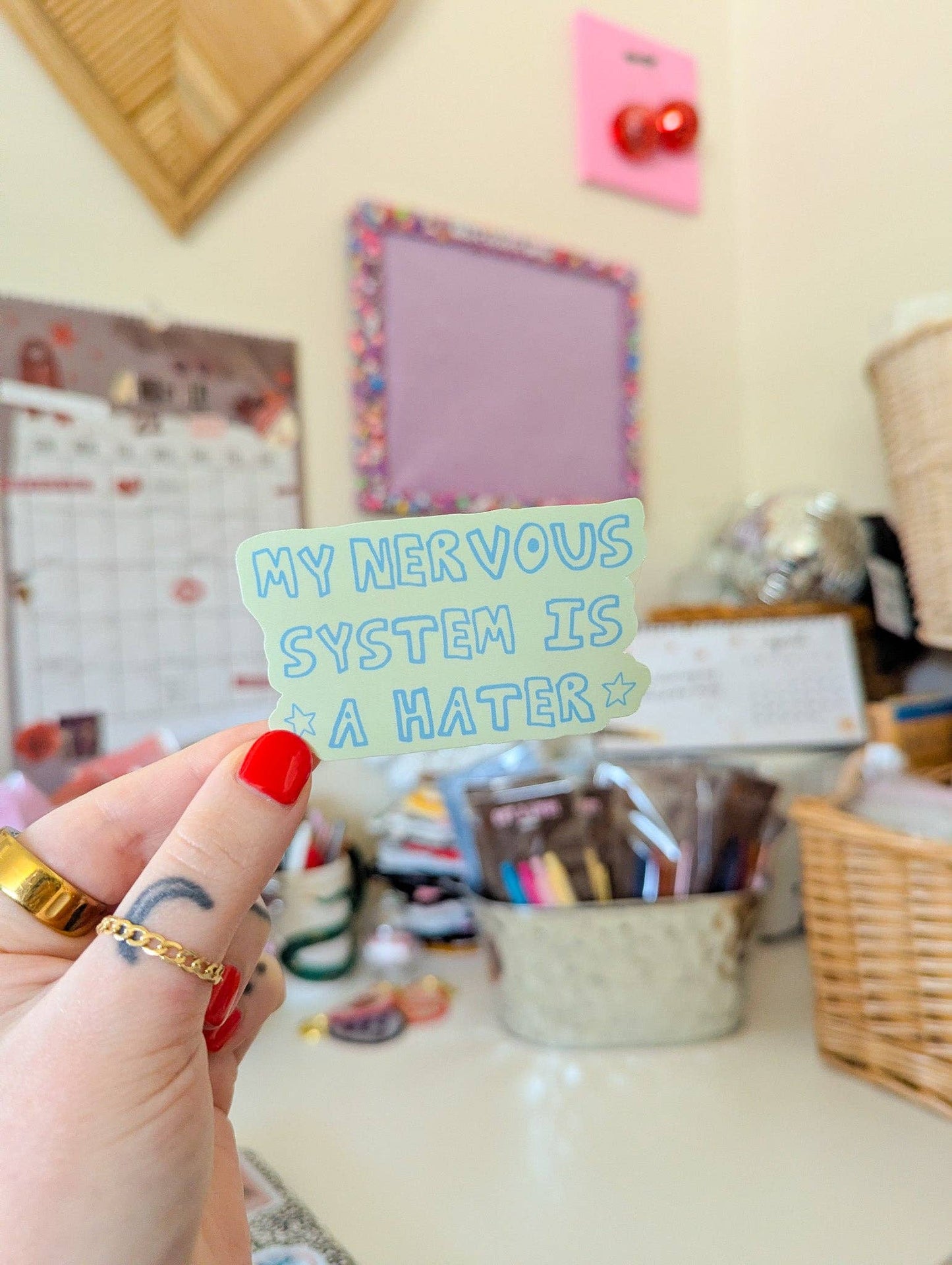 My nervous system is a hater sticker