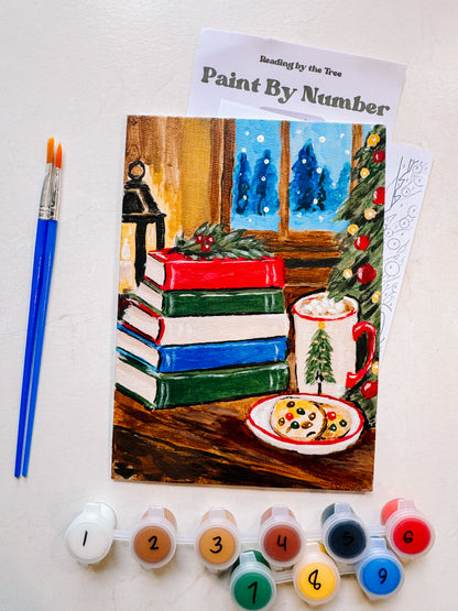 Bookish Christmas Mini Paint By Number Kit