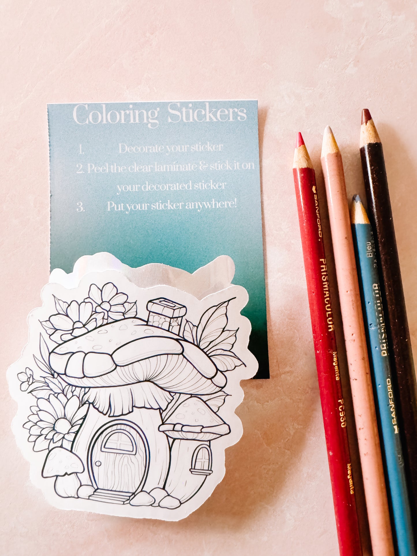 Coloring stickers