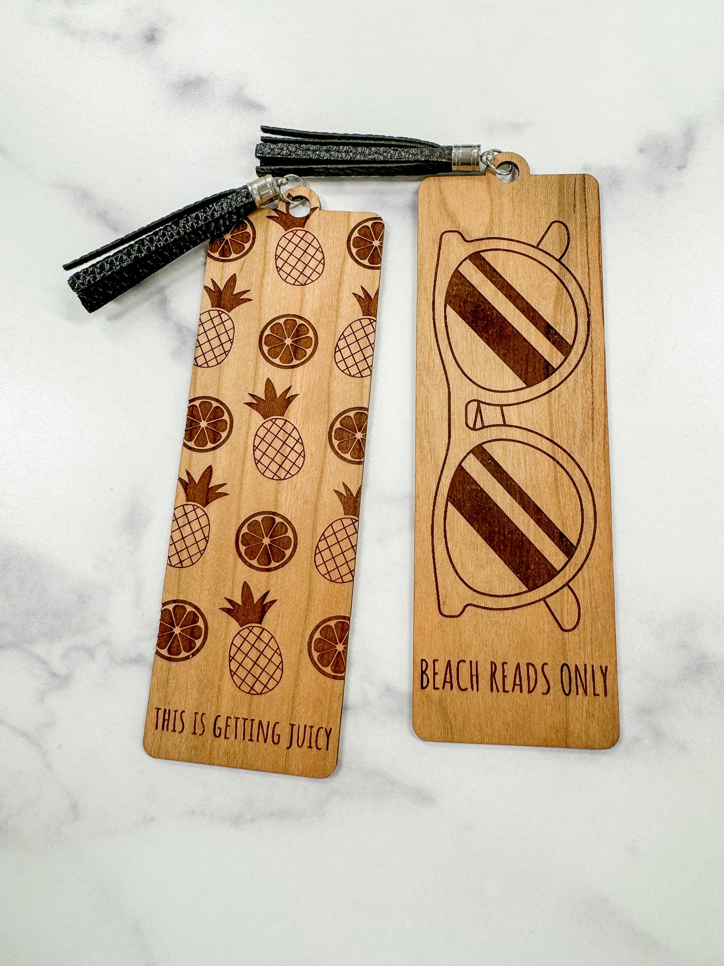 Cherry wood bookmarks