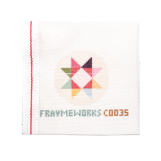 Quilt Star Mini Needlepoint Canvas