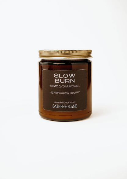 Slow Burn Wood Wick Candle – Fig, Vetiver & Soft Woods