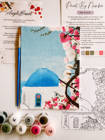 Santorini Mini Paint By Number