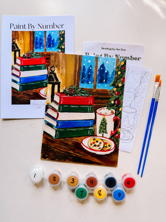 Bookish Christmas Mini Paint By Number Kit