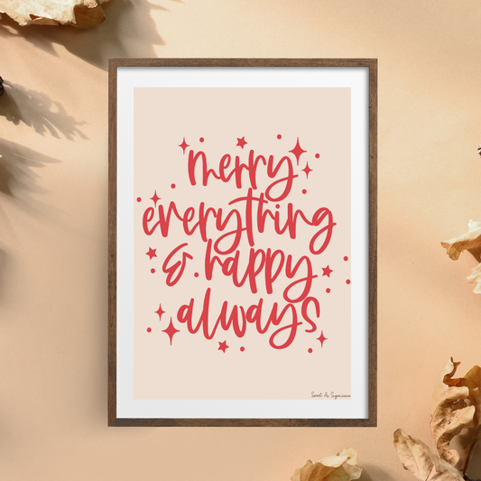 Merry Everything Art Print