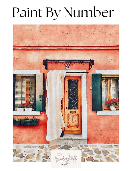 Spanish Door Big Paint by Number