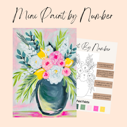 Boho Bouquet Mini Paint By Number