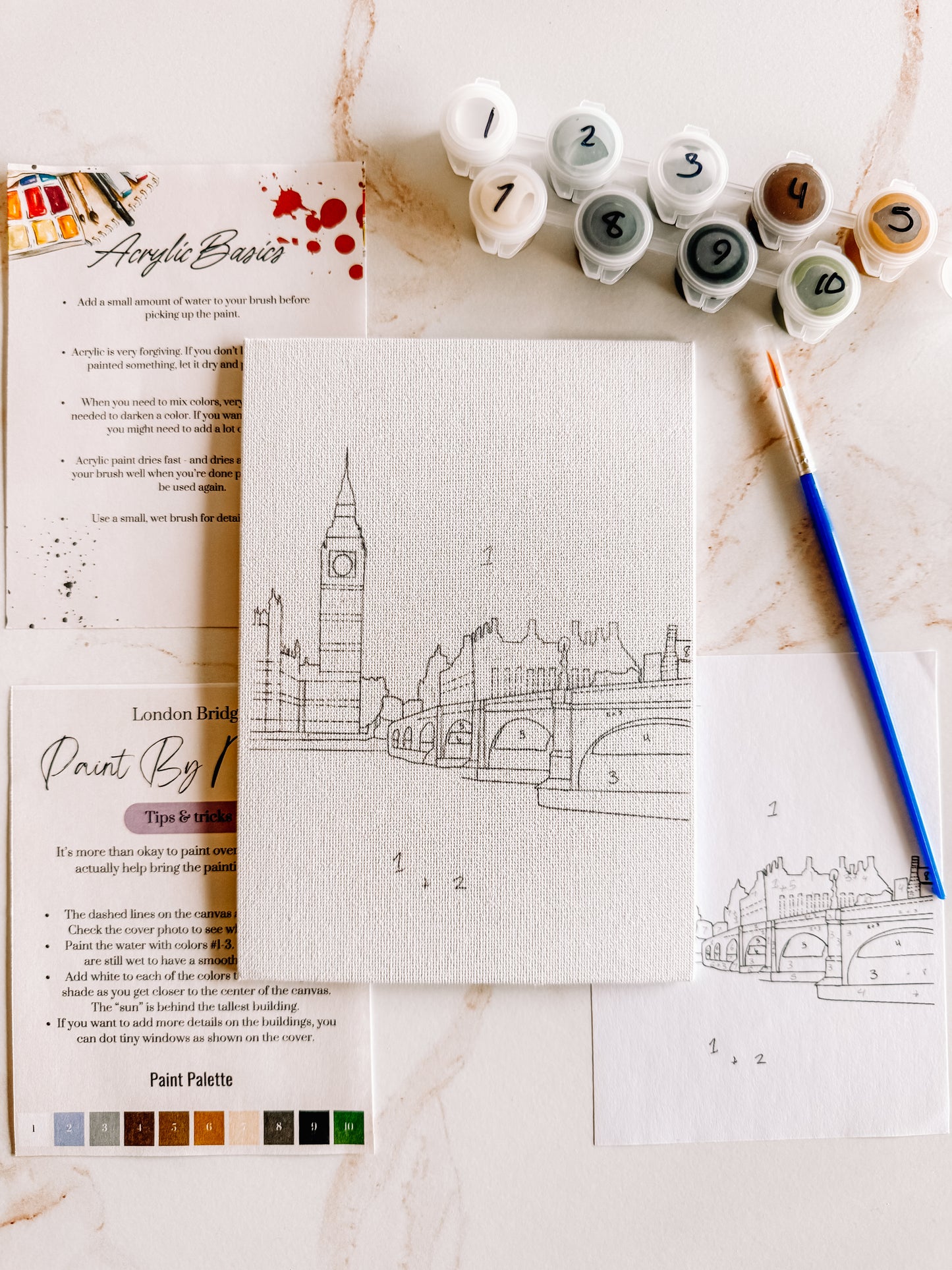 London Waterfront Mini Paint By Number