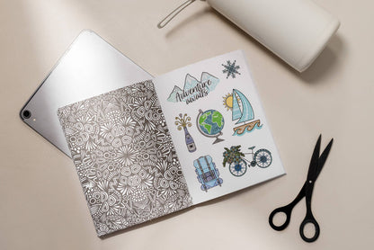 Waterproof Sticker Book with 500+ Vinyl Stickers