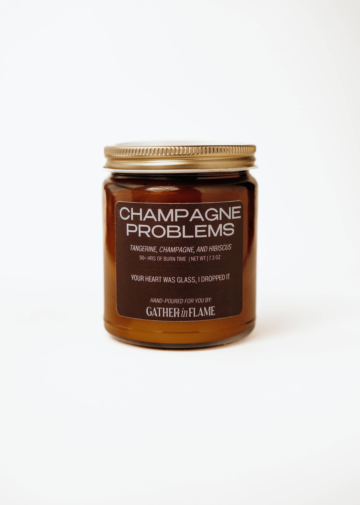 Champagne Problems Wood Wick Candle