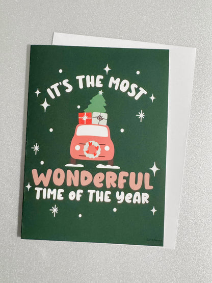 Most Wonderful Time Christmas Card