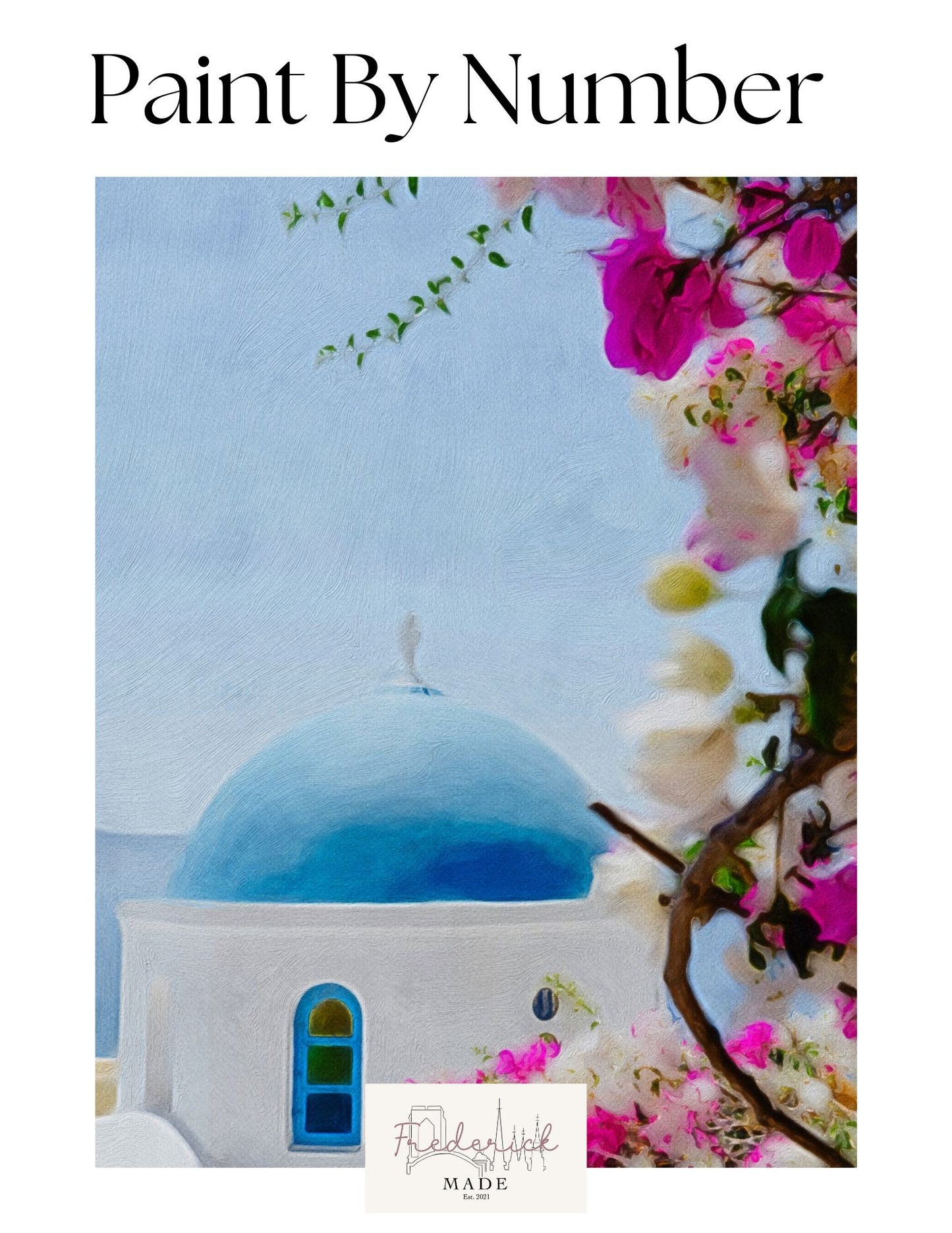 Santorini Big Paint by Number