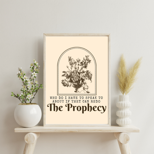 The Prophecy Literary Art Print