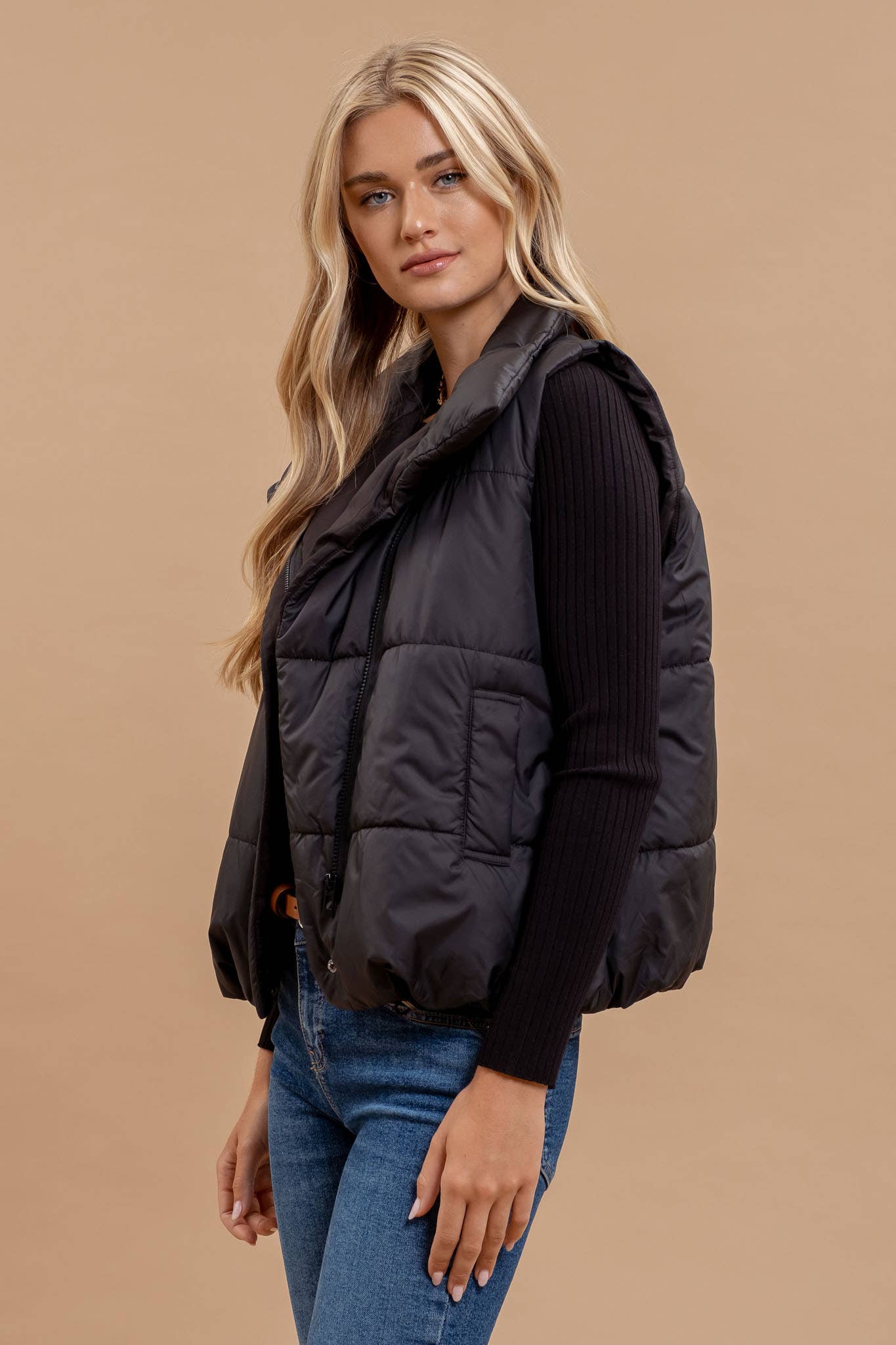 CURATED | Asymmetrical zip vest