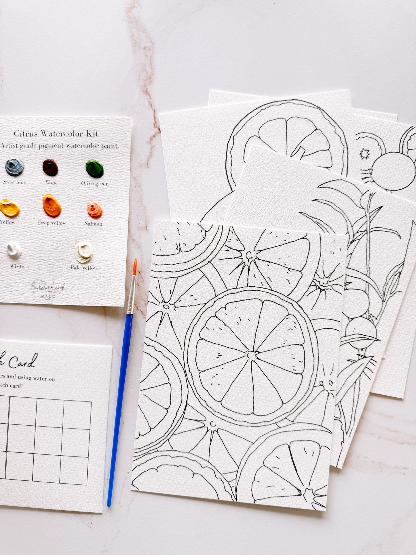 Citrus MINI Watercolor Kit