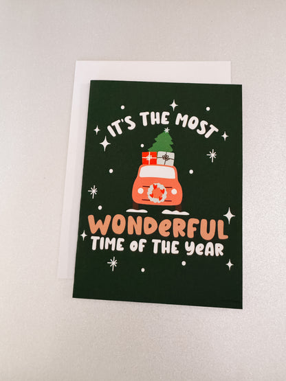 Most Wonderful Time Christmas Card