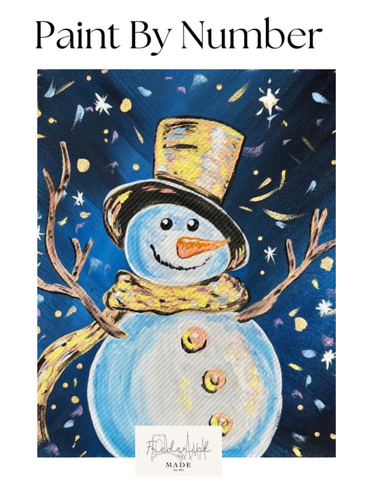 Snowman Mini Paint By Number