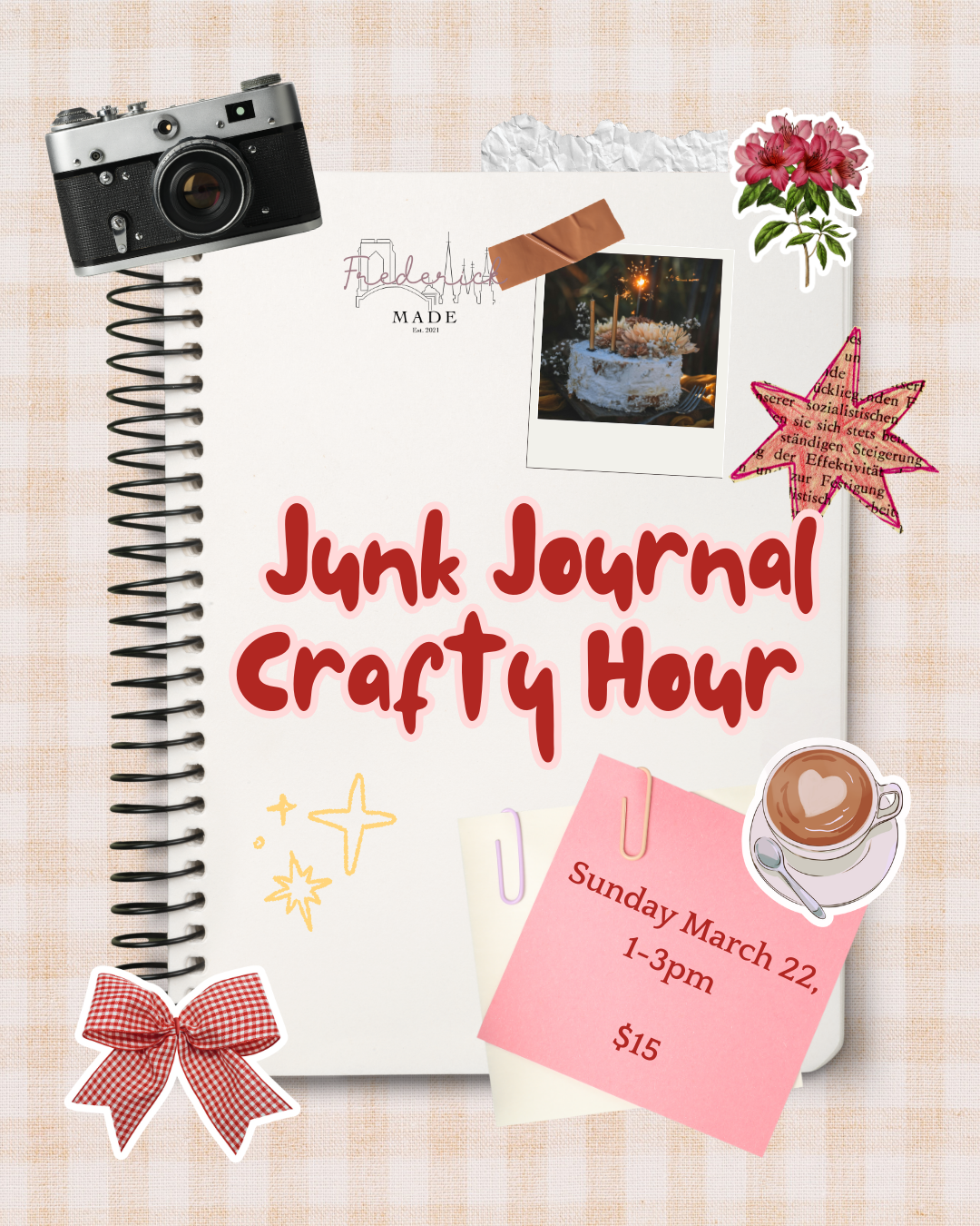 Junk Journal Crafty Hour - March 22