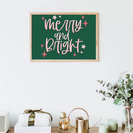 Merry and Bright Art Print