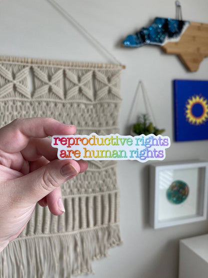 Reproductive rights are human rights sticker