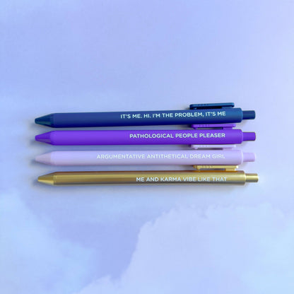Argumentative Antithetical Dream Girl gel pen