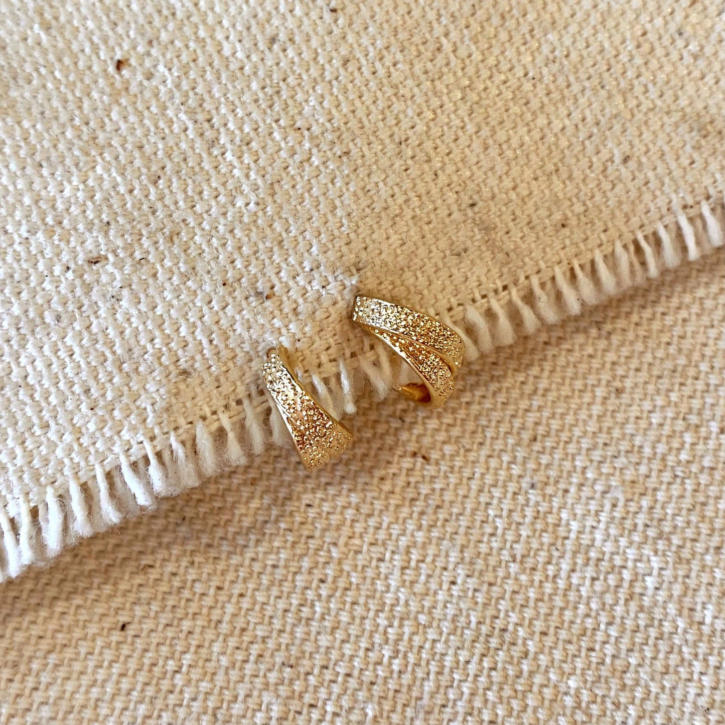 Gold Filled Mini Twist Hoops