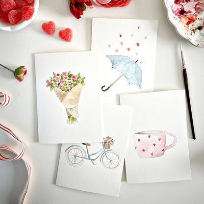 Love sweet love paintable notecard