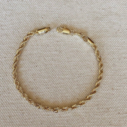 Gold-filled rope bracelet