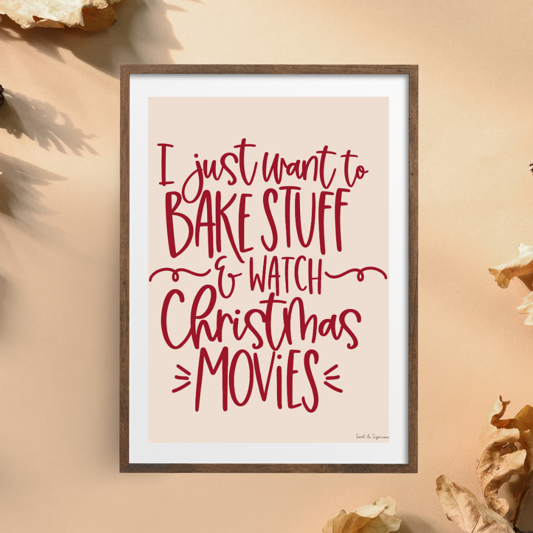 Christmas Baking Art Print