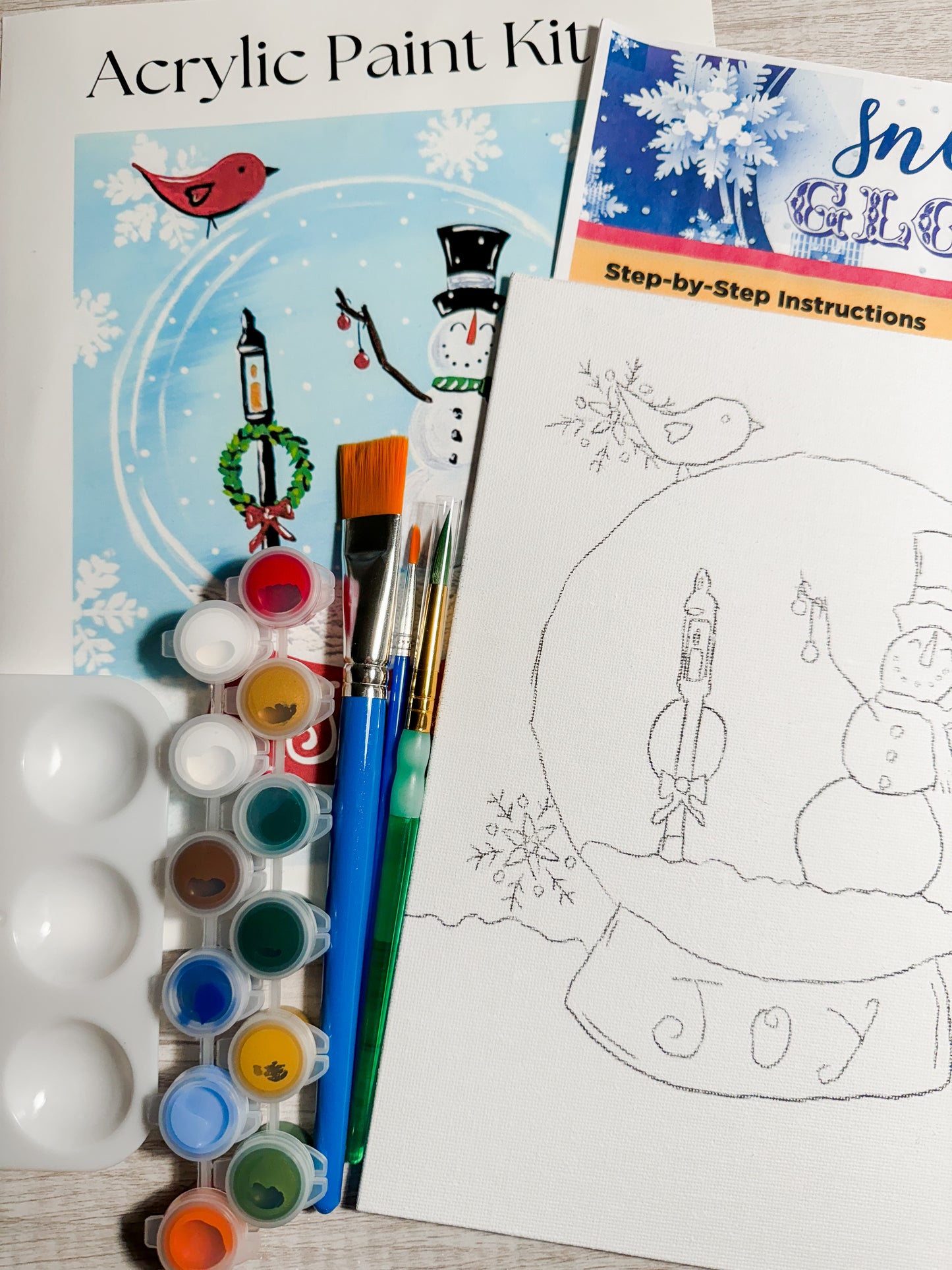 Snow Globe Acrylic Paint Kit