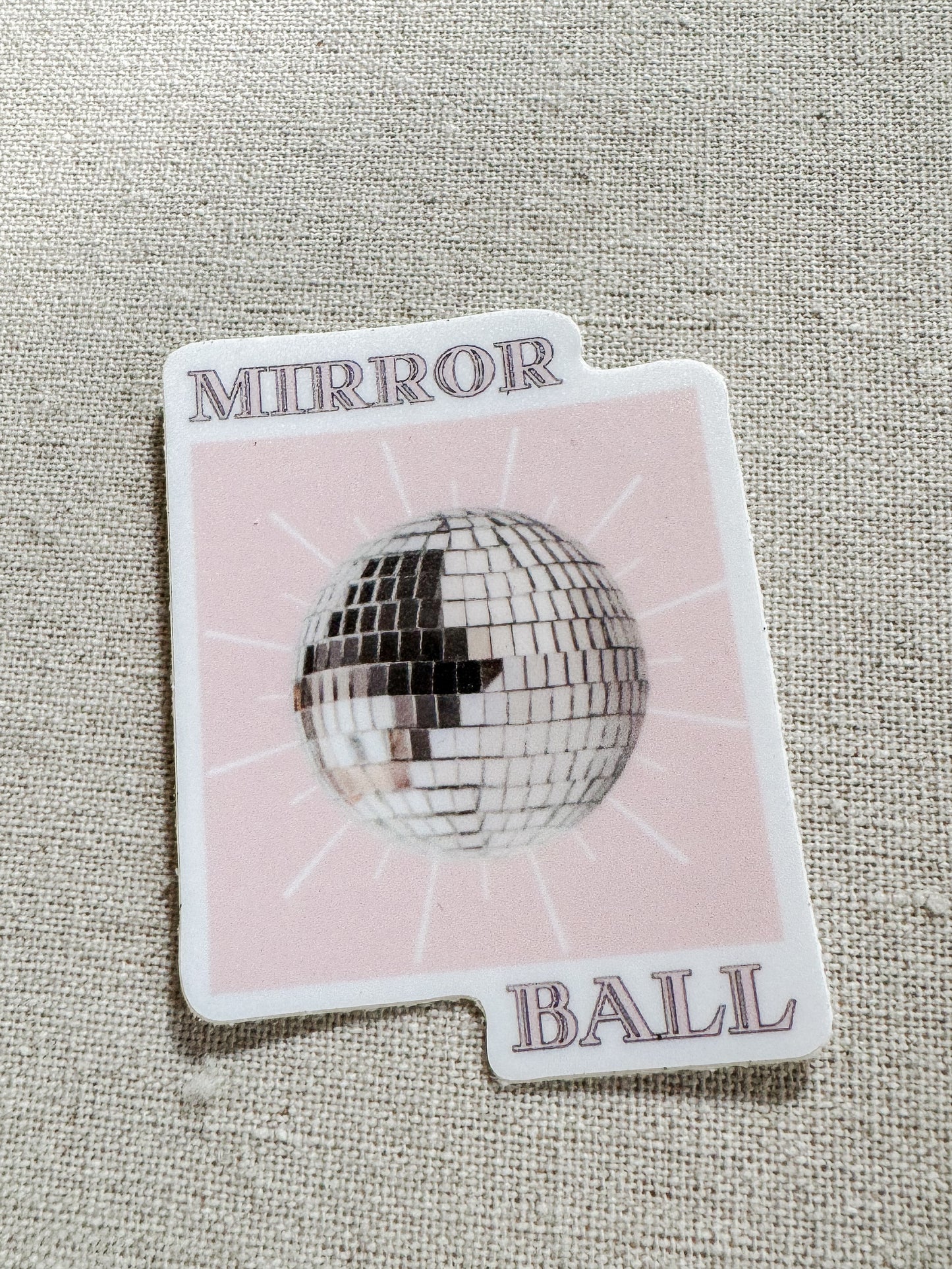 Mirror ball sticker