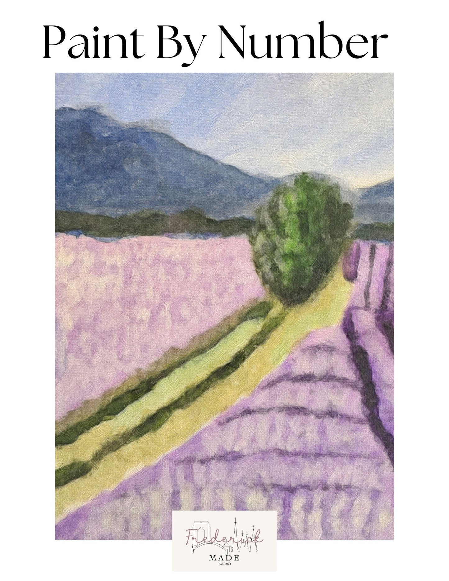 Lavender Field Big Paint by Number