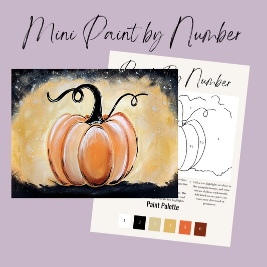Spooky Pumpkin Mini Paint By Number