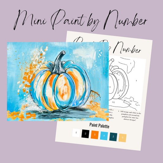 Blue Pumpkin Mini Paint By Number