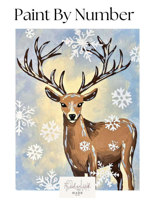 Winter Deer Mini Paint By Number