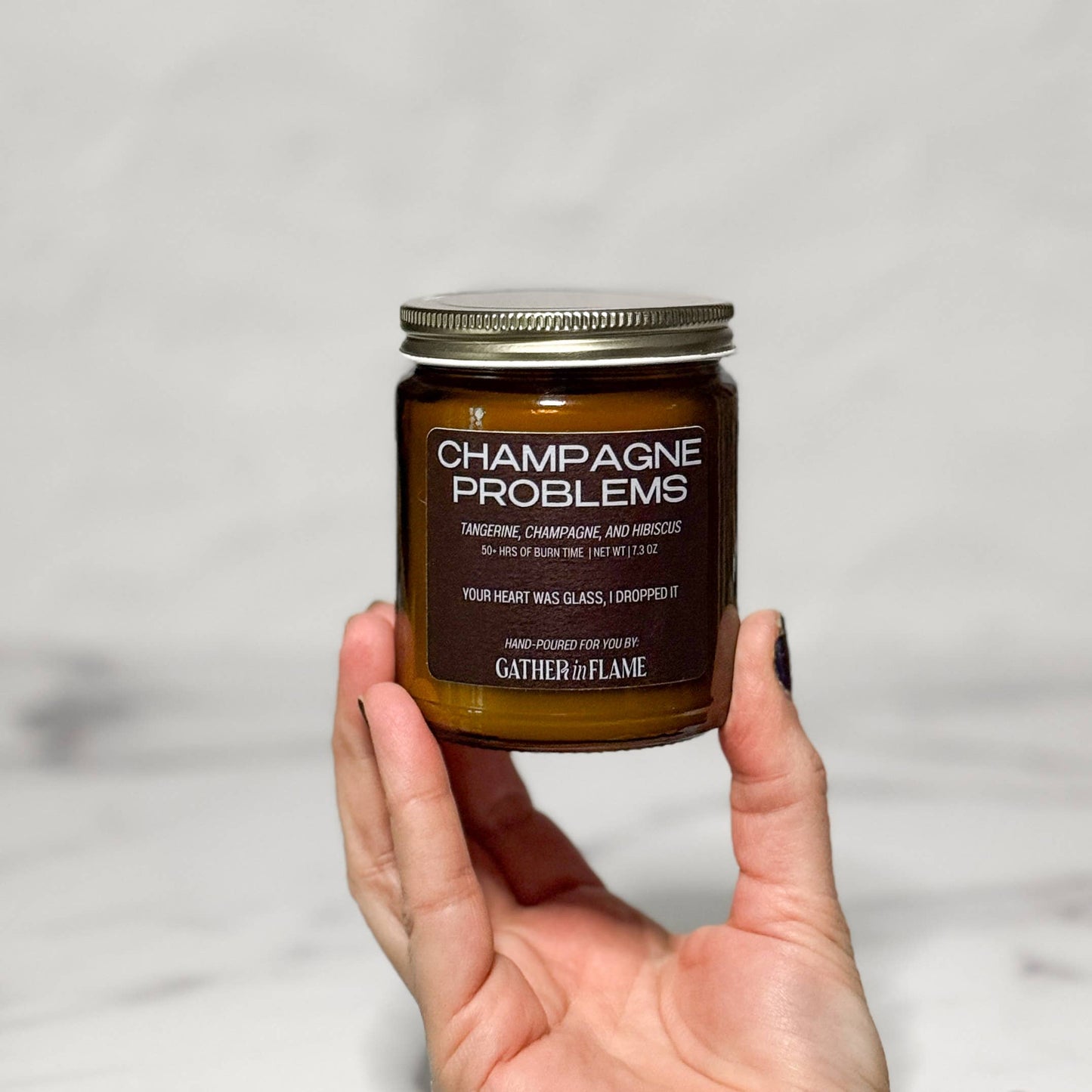 Champagne Problems Wood Wick Candle