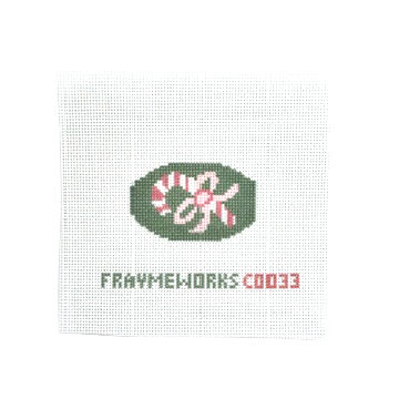 Candy Cane Mini Needlepoint Canvas