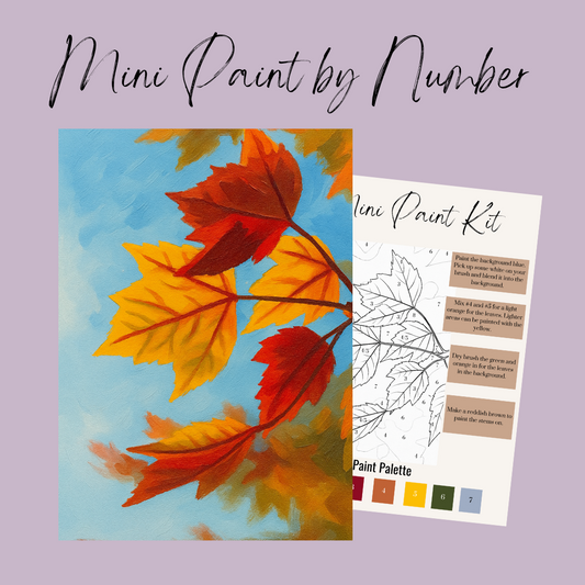 Falling Leaves Mini Paint By Number