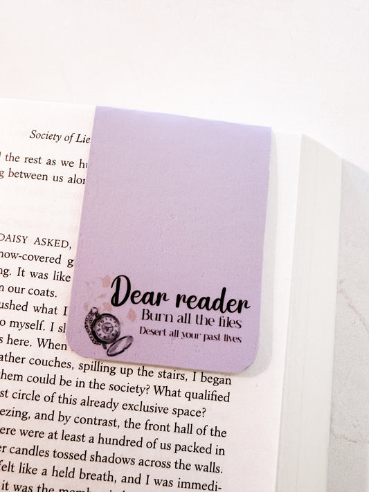 Dear Reader Magnetic Bookmark
