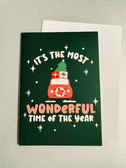 Most Wonderful Time Christmas Card