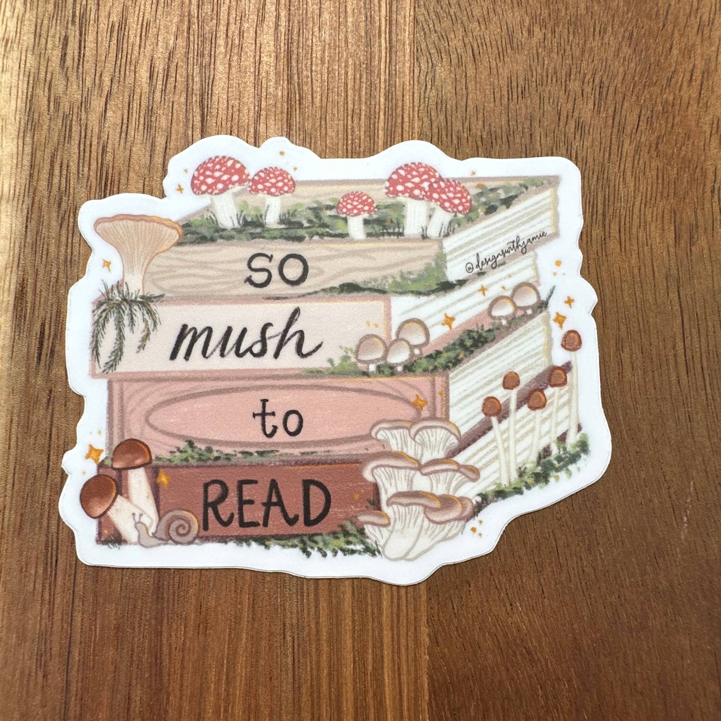 So Mush to Read Sticker