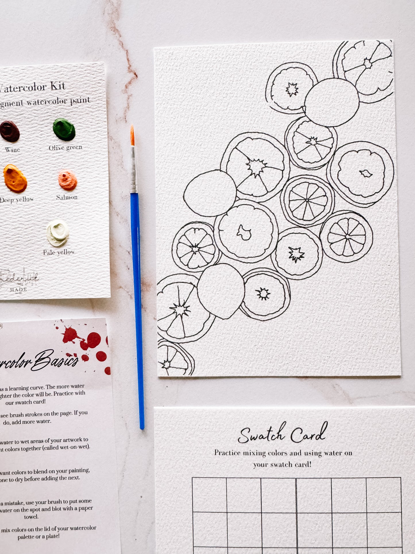 Citrus MINI Watercolor Kit