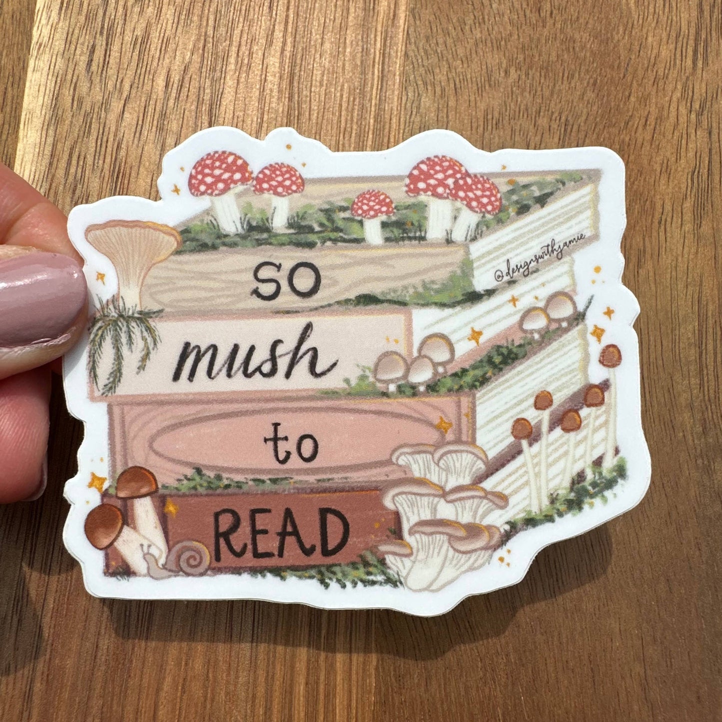 So Mush to Read Sticker