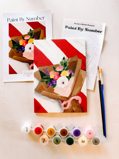 Farmers Market Bouquet Mini Paint By Number