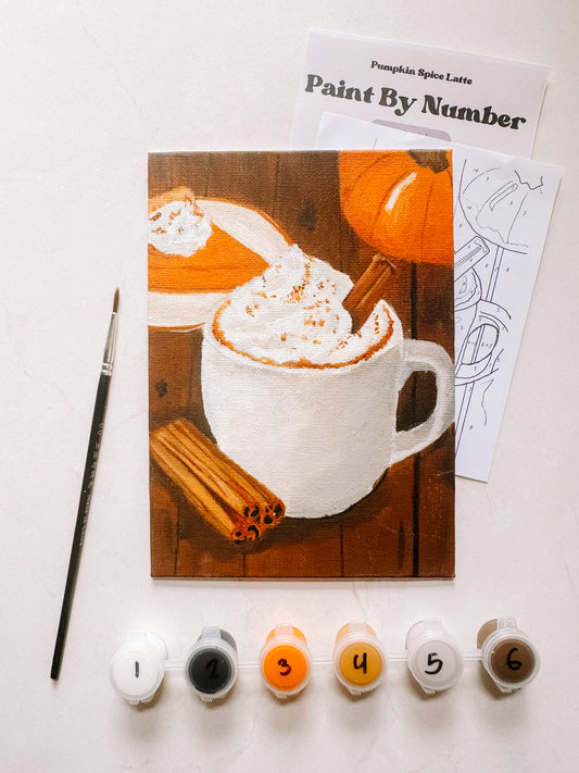 Pumpkin Spice Latte Mini Paint By Number