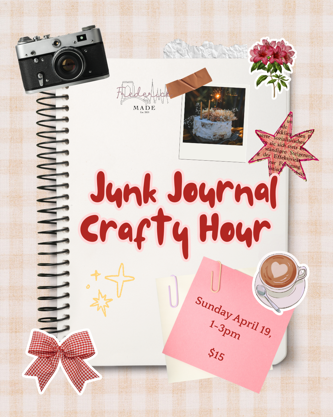 Junk Journal Crafty Hour - April 19