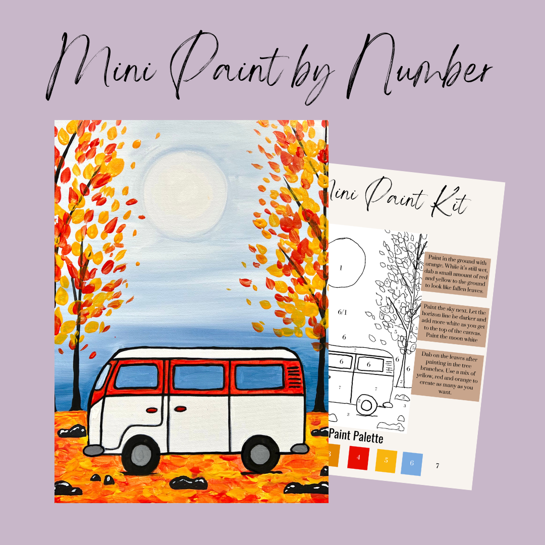 Fall Camping Mini Paint By Number