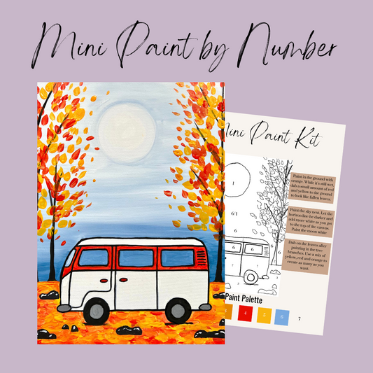 Fall Camping Mini Paint By Number